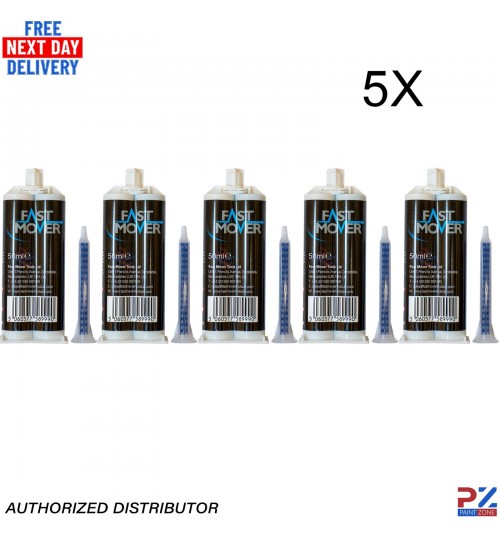 Fast Mover FMT6340 5 Pack 2K PU Plastic Repair Glue 50ml – Fast Cure Adhesive